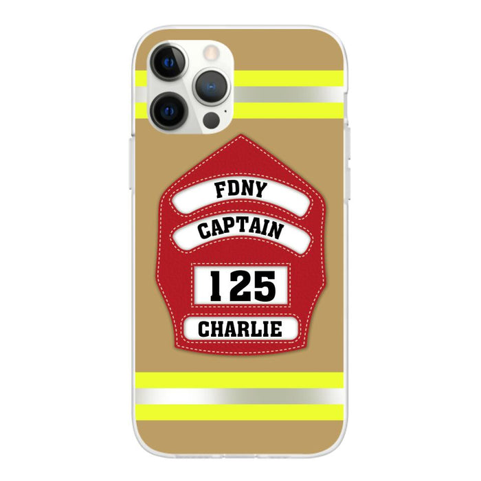 Firefighter Custom Name - Personalized Phone Case Firefighter