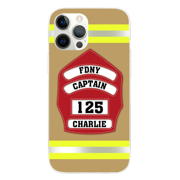 Firefighter Custom Name - Personalized Phone Case Firefighter