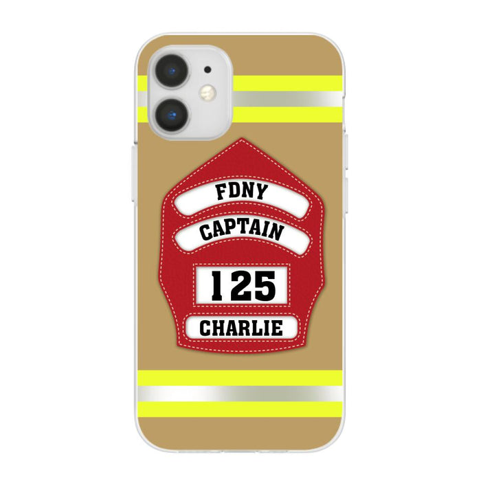 Firefighter Custom Name - Personalized Phone Case Firefighter