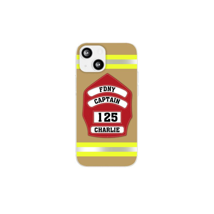 Firefighter Custom Name - Personalized Phone Case Firefighter