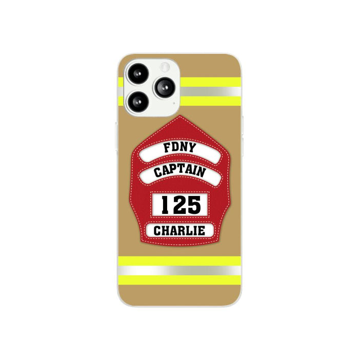 Firefighter Custom Name - Personalized Phone Case Firefighter