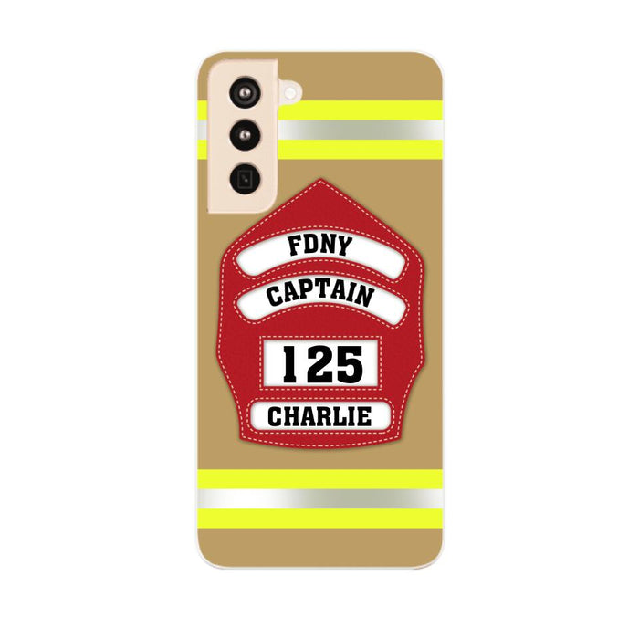 Firefighter Custom Name - Personalized Phone Case Firefighter