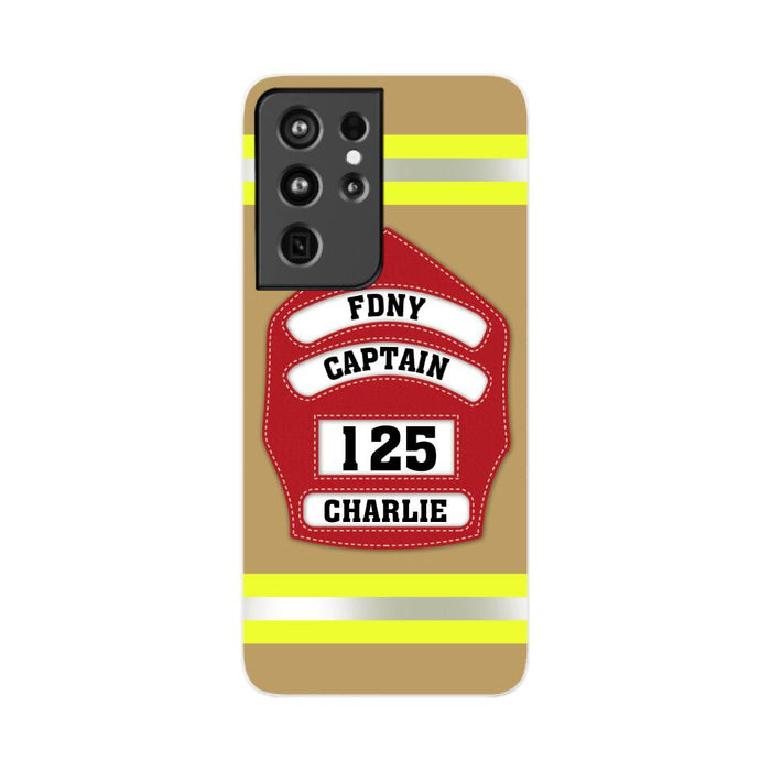 Firefighter Custom Name - Personalized Phone Case Firefighter