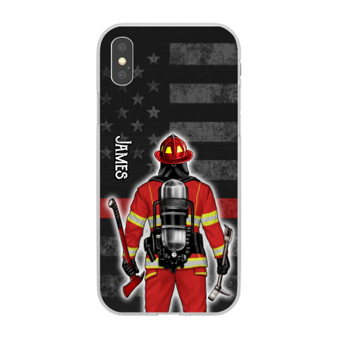 Firefighter Man Woman - Personalized Phone Case For Him, Her, Firefighter