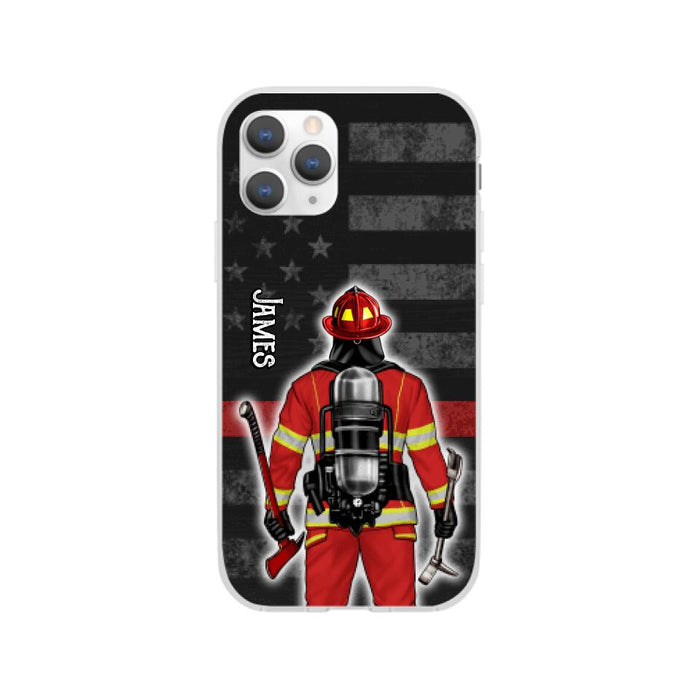 Firefighter Man Woman - Personalized Phone Case For Him, Her, Firefighter