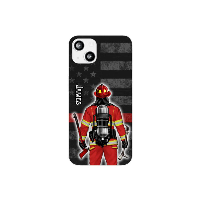 Firefighter Man Woman - Personalized Phone Case For Him, Her, Firefighter