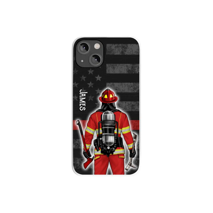 Firefighter Man Woman - Personalized Phone Case For Him, Her, Firefighter