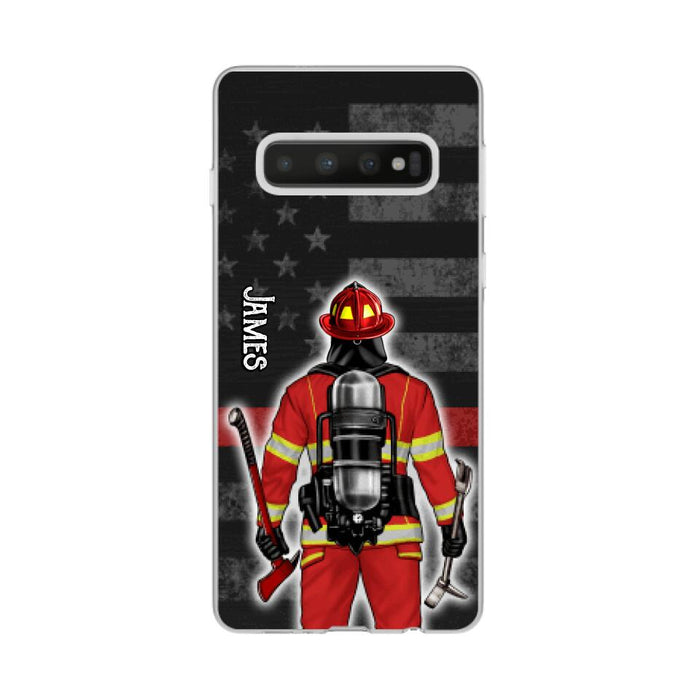 Firefighter Man Woman - Personalized Phone Case For Him, Her, Firefighter