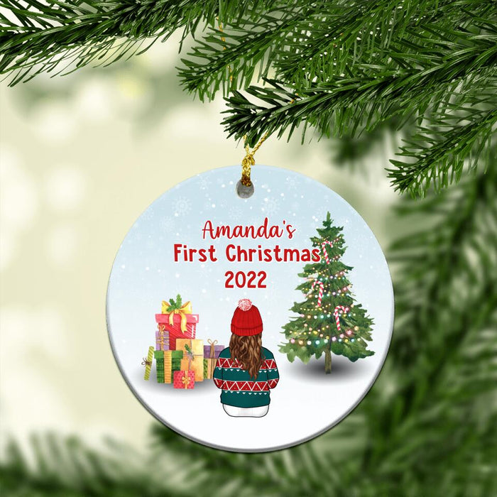 Personalized Ornament, Baby's First Christmas, Christmas Gift For Family