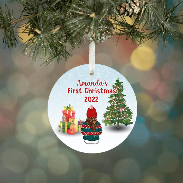 Personalized Ornament, Baby's First Christmas, Christmas Gift For Family