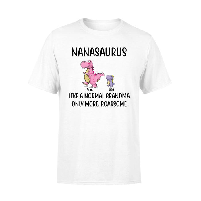 Personalized Shirt, Nanasaurus Roarsome Custom Gift For Parents Day