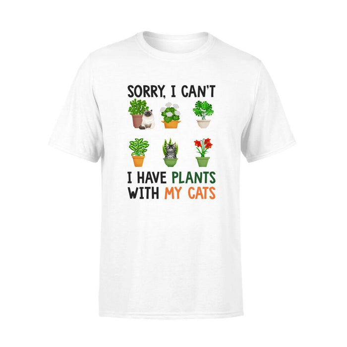 Personalized T-shirt, I Have Plants With My Cats, Gift for Cat Lover, Plants Lovers