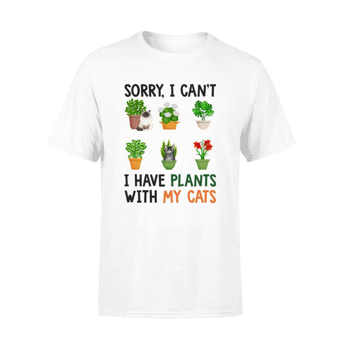 Personalized T-shirt, I Have Plants With My Cats, Gift for Cat Lover, Plants Lovers