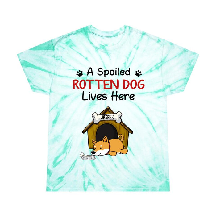 Personalized Shirt, A Spoiled Rotten Dog Lives Here, Gifts For Dog Lovers