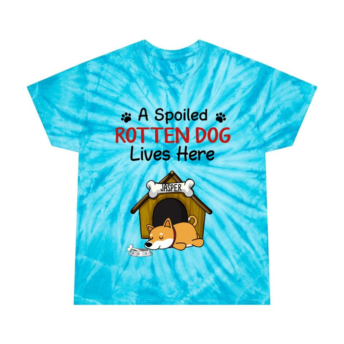 Personalized Shirt, A Spoiled Rotten Dog Lives Here, Gifts For Dog Lovers