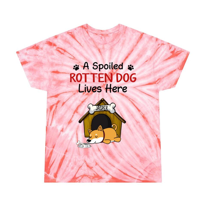 Personalized Shirt, A Spoiled Rotten Dog Lives Here, Gifts For Dog Lovers