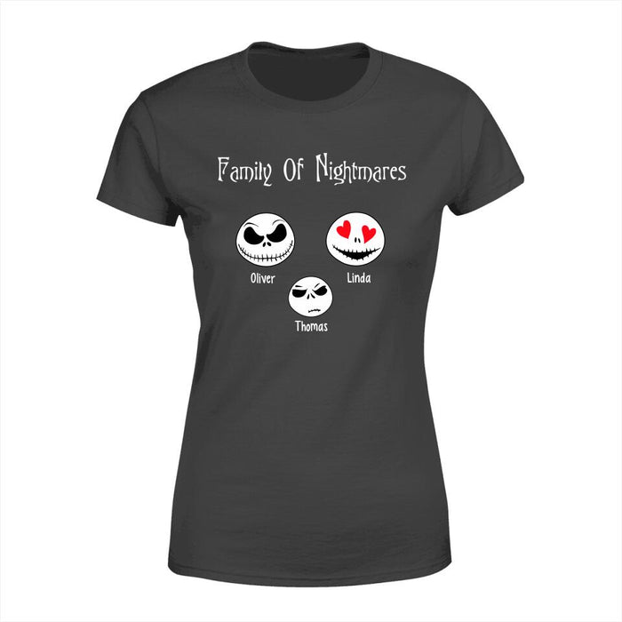 Personalized Shirt, Family Of Nightmares, Gift For Halloween Family