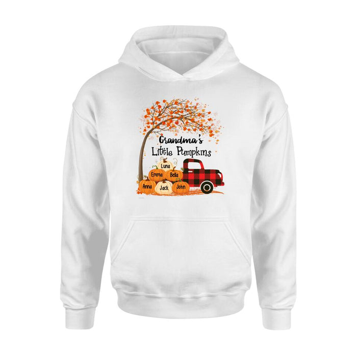 Grandma'S Little Pumpkin - Halloween Personalized Gifts Custom Shirt For Grandparent