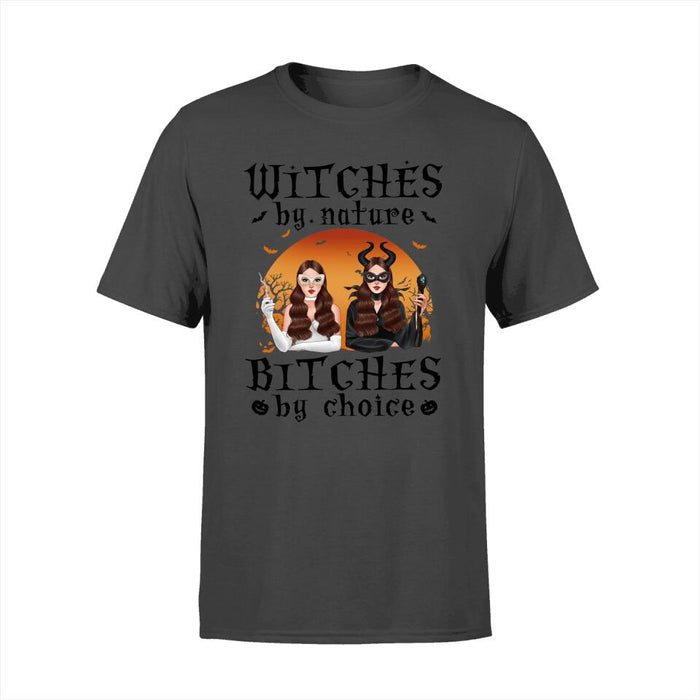 Personalized Shirt, Witches By Nature Bitches By Choice, Halloween Gifts For Sisters, Gifts For Best Friends