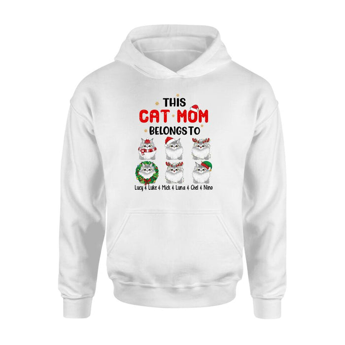 This Cat Mom Belongs To - Christmas Personalized Gifts Custom Cat Shirt For Cat Mom, Cat Lovers