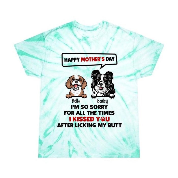 Happy Mother's Day - Personalized Gifts Custom Dog Shirt for Dog Mom, Dog Lovers