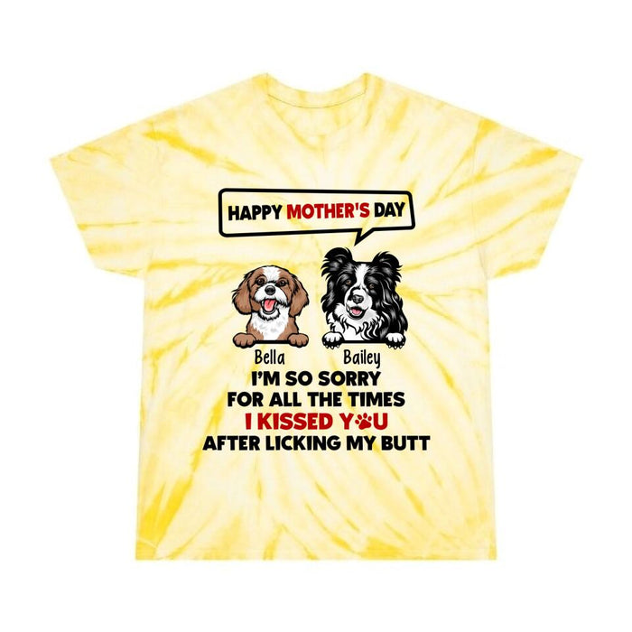 Happy Mother's Day - Personalized Gifts Custom Dog Shirt for Dog Mom, Dog Lovers