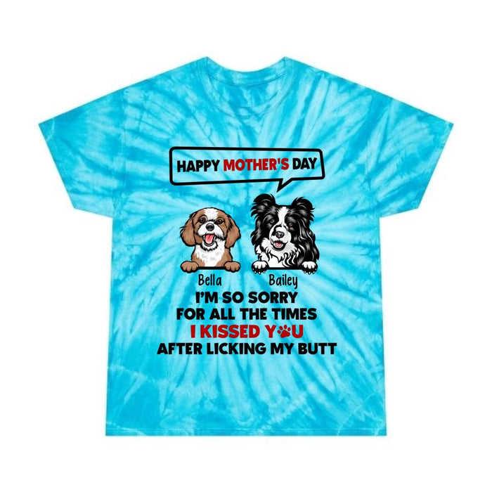 Happy Mother's Day - Personalized Gifts Custom Dog Shirt for Dog Mom, Dog Lovers