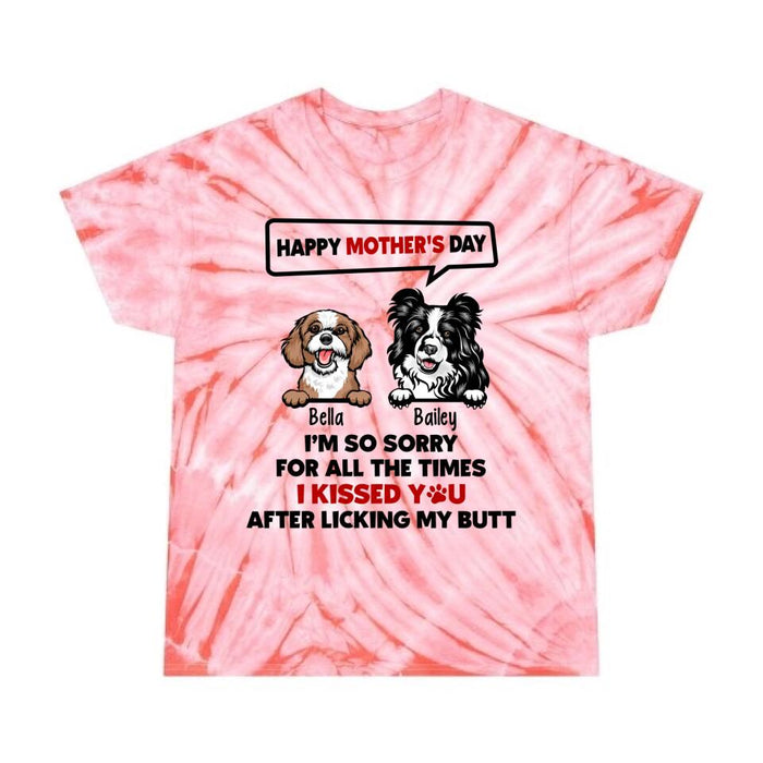 Happy Mother's Day - Personalized Gifts Custom Dog Shirt for Dog Mom, Dog Lovers