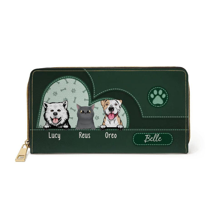 Custom Purse for Dog Mom Cat Mom - Personalized Wallet Gifts for Dog Lovers, Cat Lovers