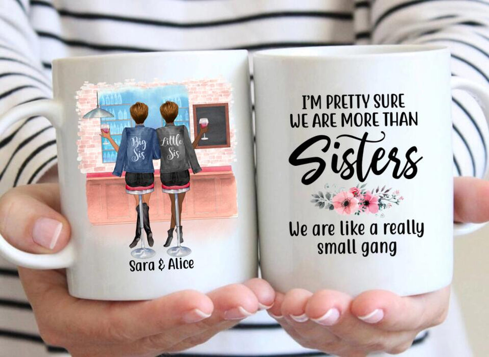 Sisters By Marriage Friends By Choice - Personalized Mug, Custom Sister Mug, Best Friend Mug, Sister Gift