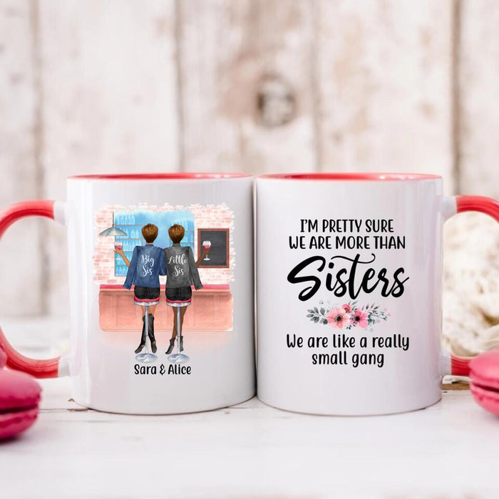 Sisters By Marriage Friends By Choice - Personalized Mug, Custom Sister Mug, Best Friend Mug, Sister Gift