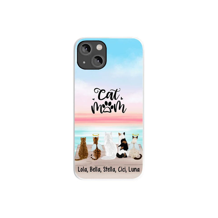Up To 5 Cats Life is Better with Cats - Personalized Phone Case For Cat Lovers