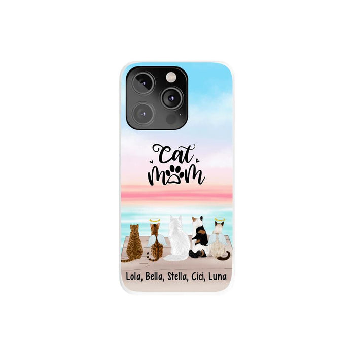 Up To 5 Cats Life is Better with Cats - Personalized Phone Case For Cat Lovers