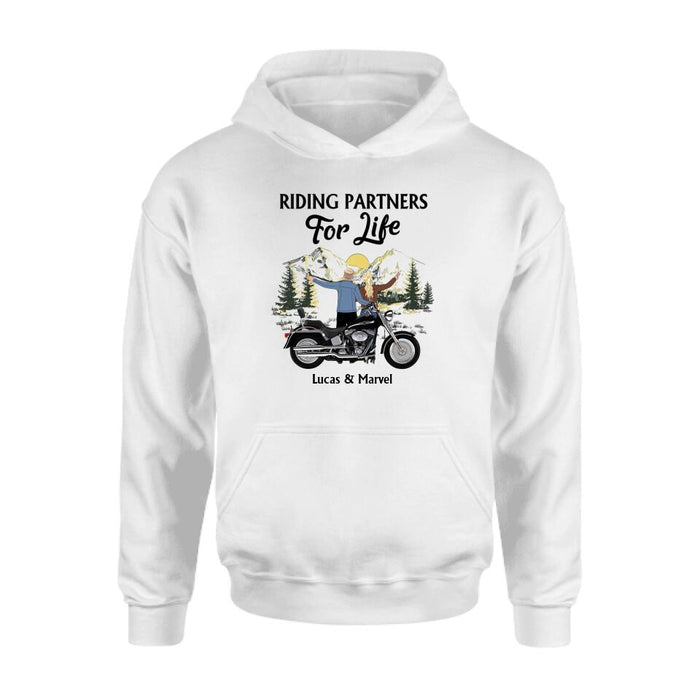 Riding Partners For Life - Personalized Shirt Motorcycle Lovers, Biker Couple