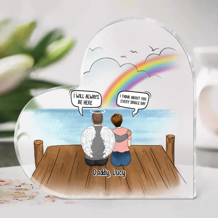 Loss of Mother/Father - Personalized Gifts Custom Memorial Acrylic Plaque for Dad for Mom, Memorial Gifts