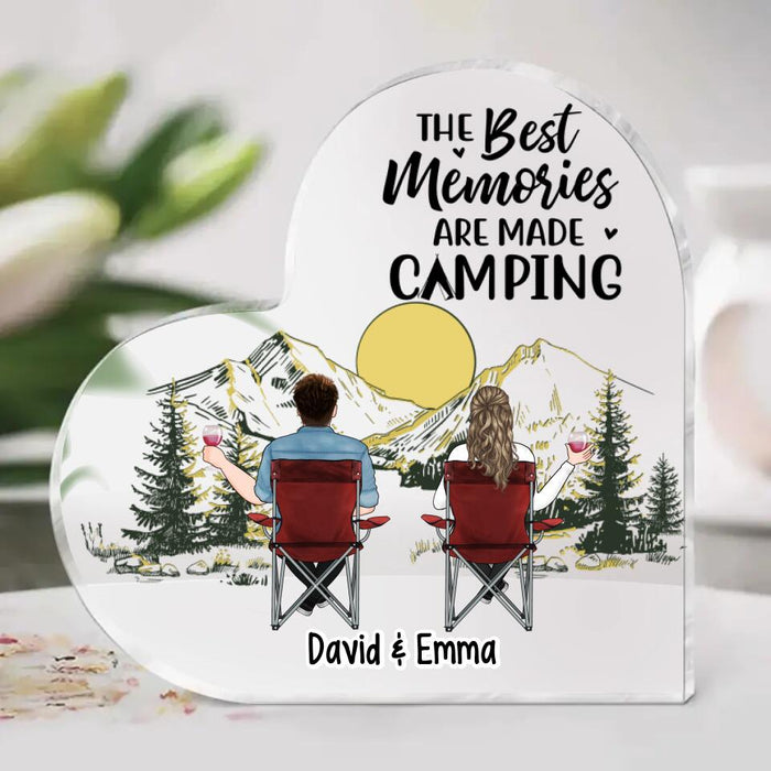 The Best Memories Are Made Camping - Personalized Acrylic Plaque For Her, Him, Family, Couples