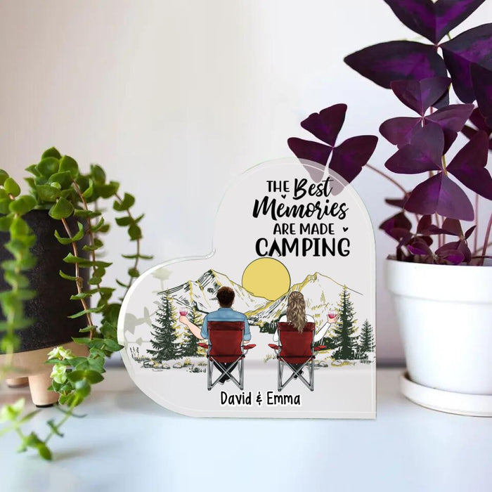 The Best Memories Are Made Camping - Personalized Acrylic Plaque For Her, Him, Family, Couples