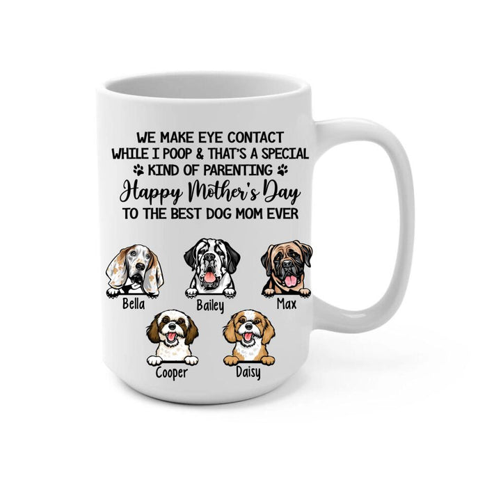 Happy Mother's Day To The Best Dog Mom Ever - Personalized Gifts Custom Dog Lovers Mug For Dog Mom