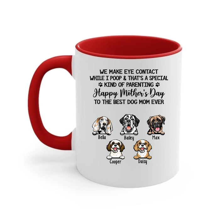 Happy Mother's Day To The Best Dog Mom Ever - Personalized Gifts Custom Dog Lovers Mug For Dog Mom