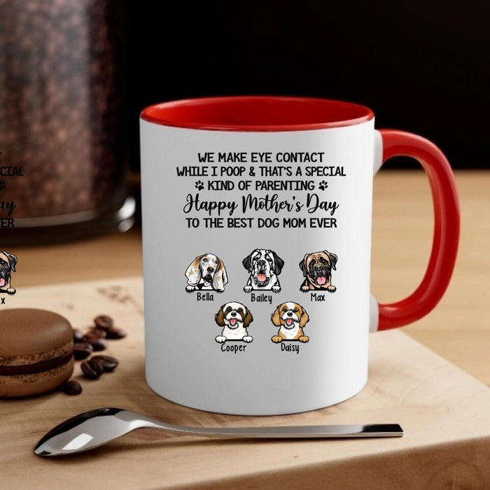 Happy Mother's Day To The Best Dog Mom Ever - Personalized Gifts Custom Dog Lovers Mug For Dog Mom