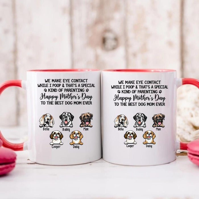 Happy Mother's Day To The Best Dog Mom Ever - Personalized Gifts Custom Dog Lovers Mug For Dog Mom