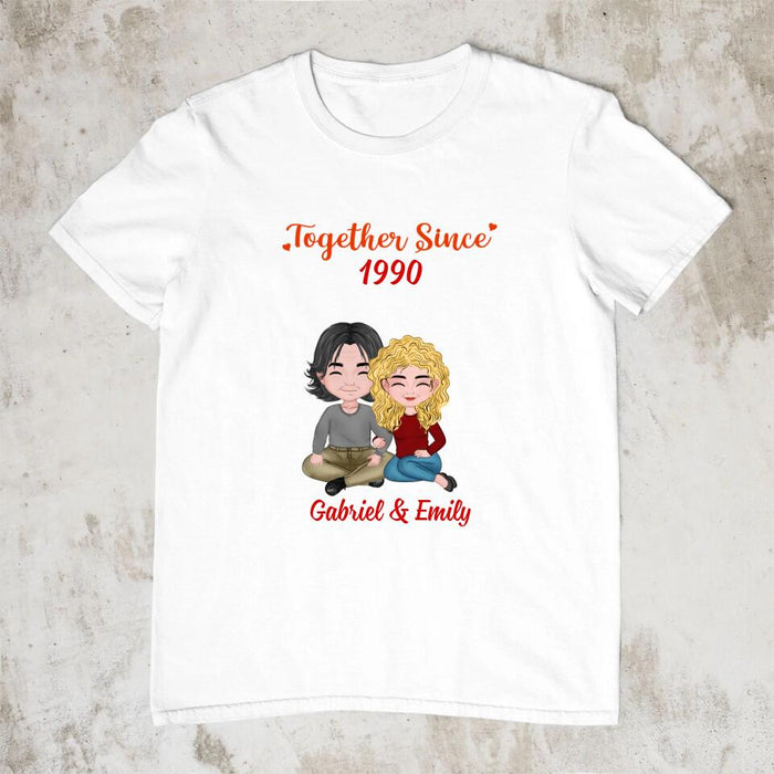 Old Couple Together Since - Personalized Shirt For Couples, For Him, For Her, Anniversary