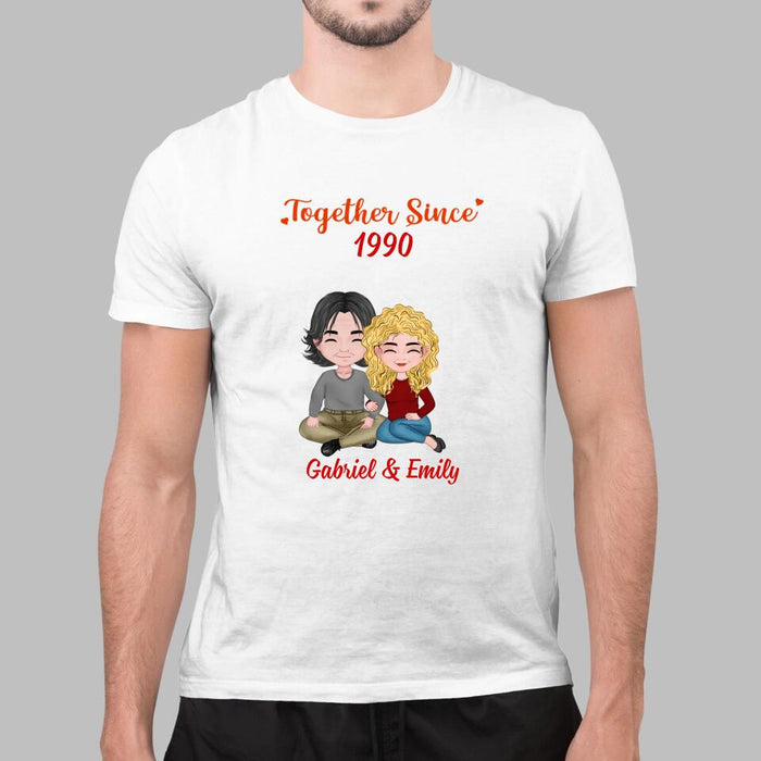 Old Couple Together Since - Personalized Shirt For Couples, For Him, For Her, Anniversary