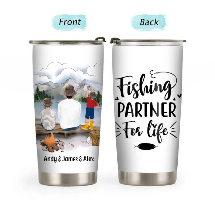 Personalized Tumbler, Fishing Partners, Fishing With Kids, Gift For Fishers