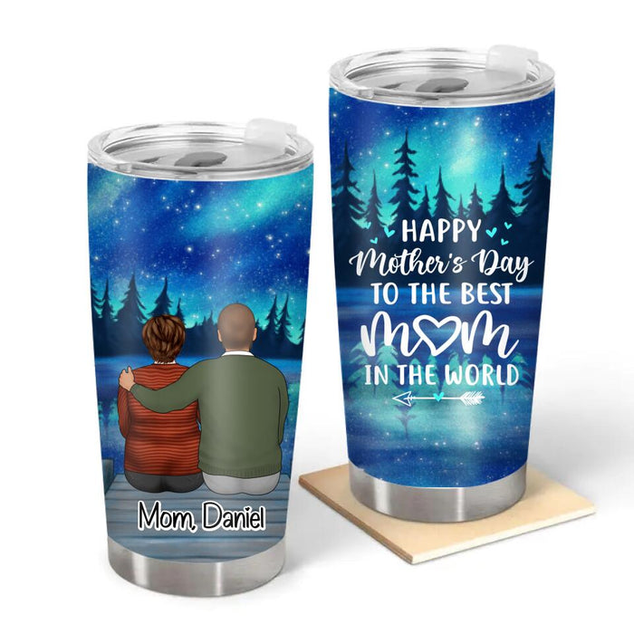 To the Best Mom in the World - Personalized Gifts Custom Tumbler for Mom