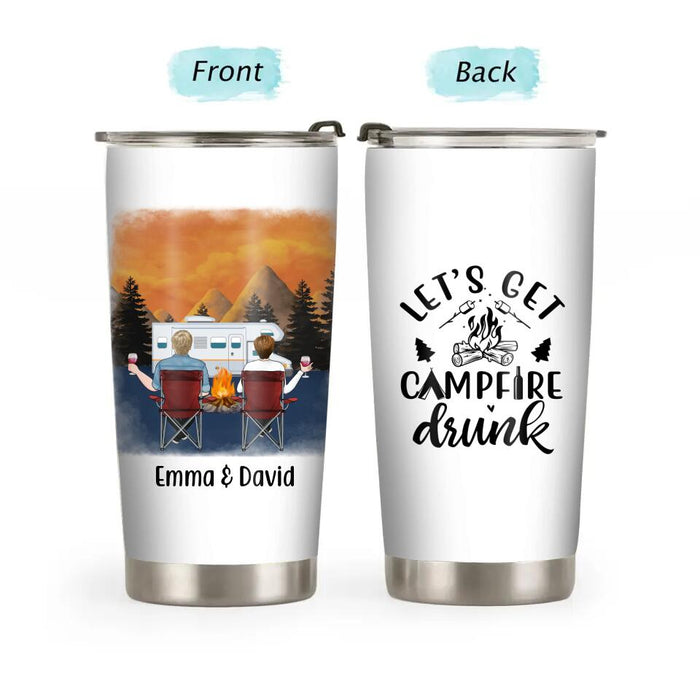 Personalized Tumbler, Camping Partners - Family, Gift For Campers