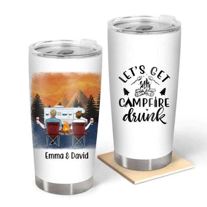 Personalized Tumbler, Camping Partners - Family, Gift For Campers