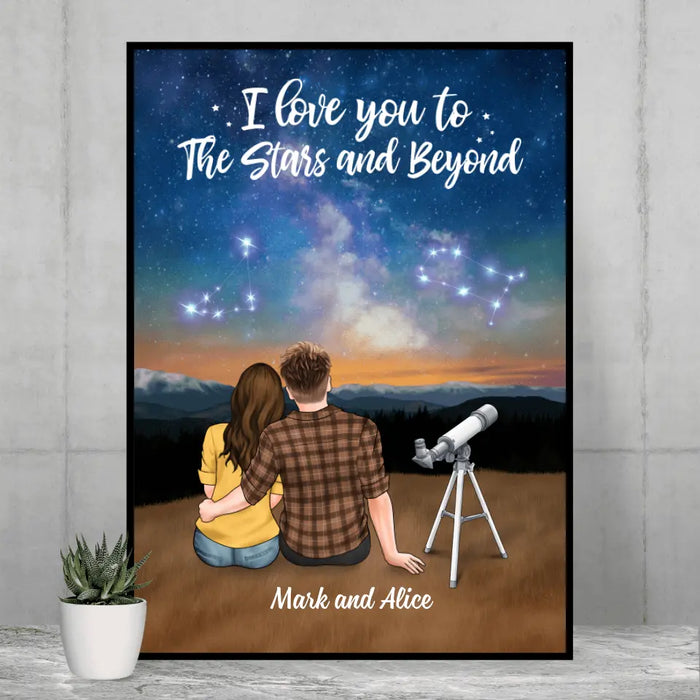 We Were Written In The Star - Personalized Poster For Couples, For Astronomy Lovers