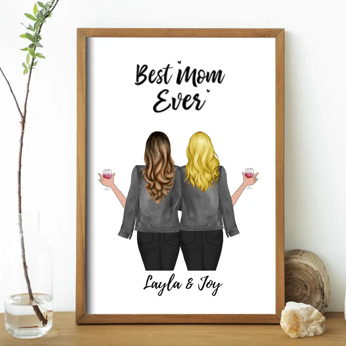 Best Mom Ever - Personalized Gifts Custom Poster for Mom