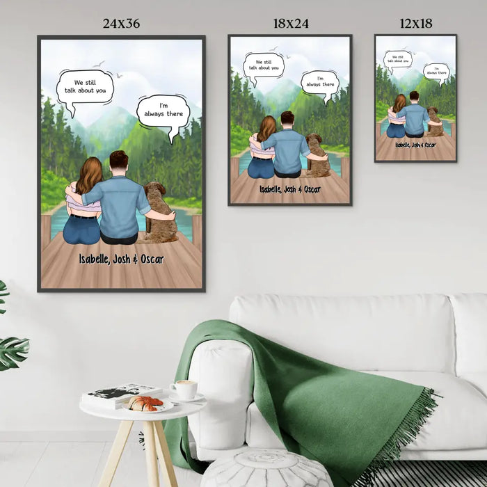 We Still Talk About You - Personalized Poster For Couples, Him, Her, Dog Lover, Cat Lover, Memorial